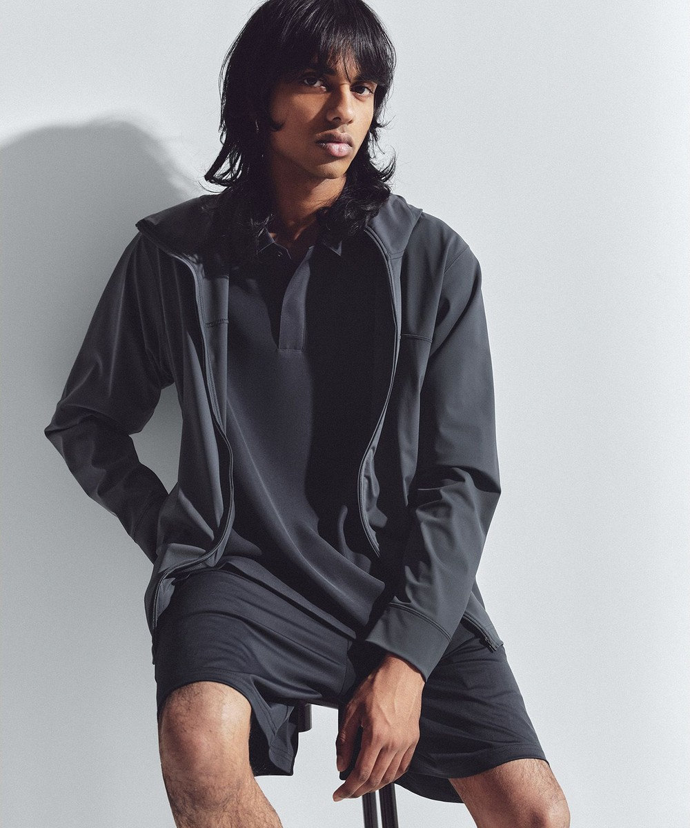 UNFILO MENS ダブルクロス ポロシャツ 