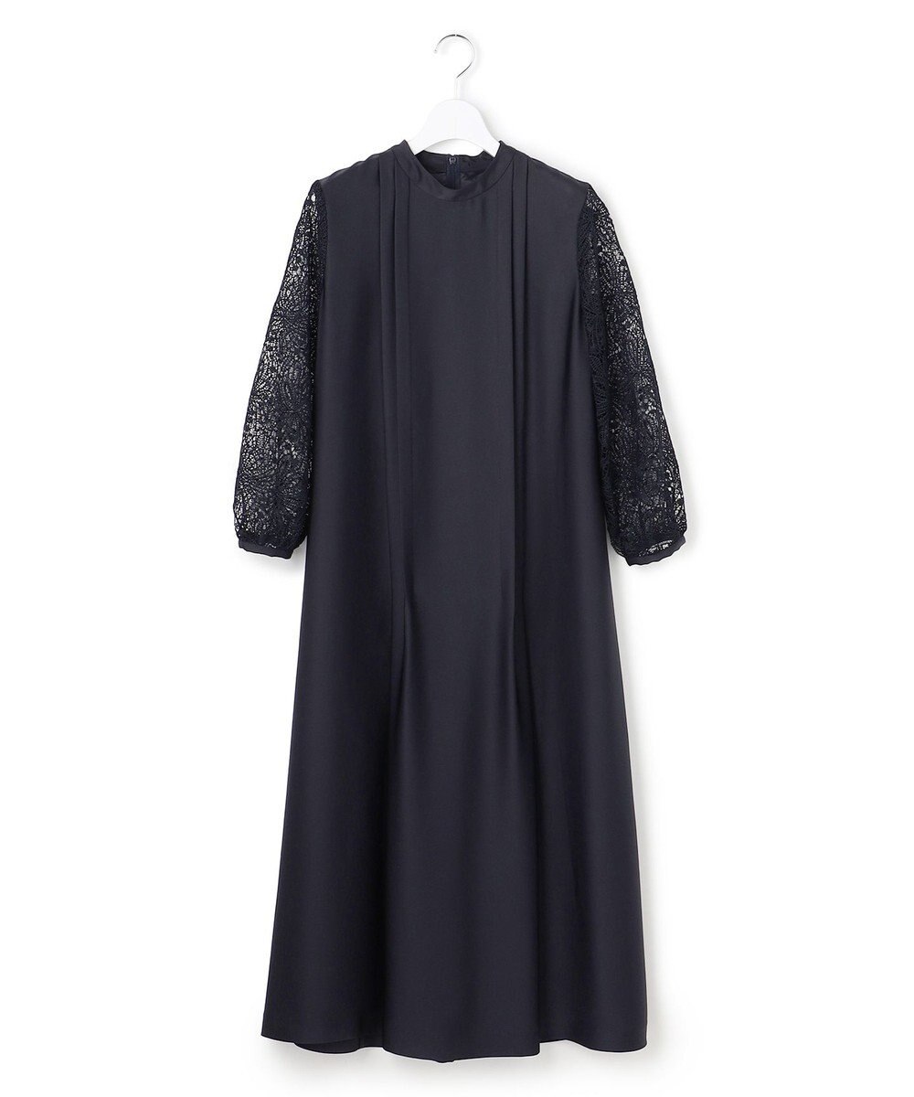 23区 S 【APPLAUDIR】ノーブルサテン リボンブーケレースコンビ ドレス 