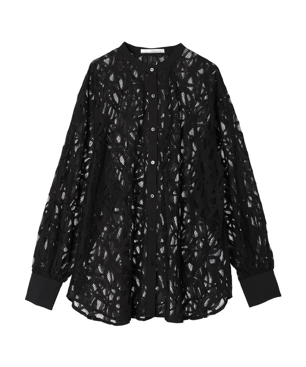 Green Parks ・ＥＬＥＮＣＡＲＥ　ＤＵＥ　レースバンドカラーブラウス 