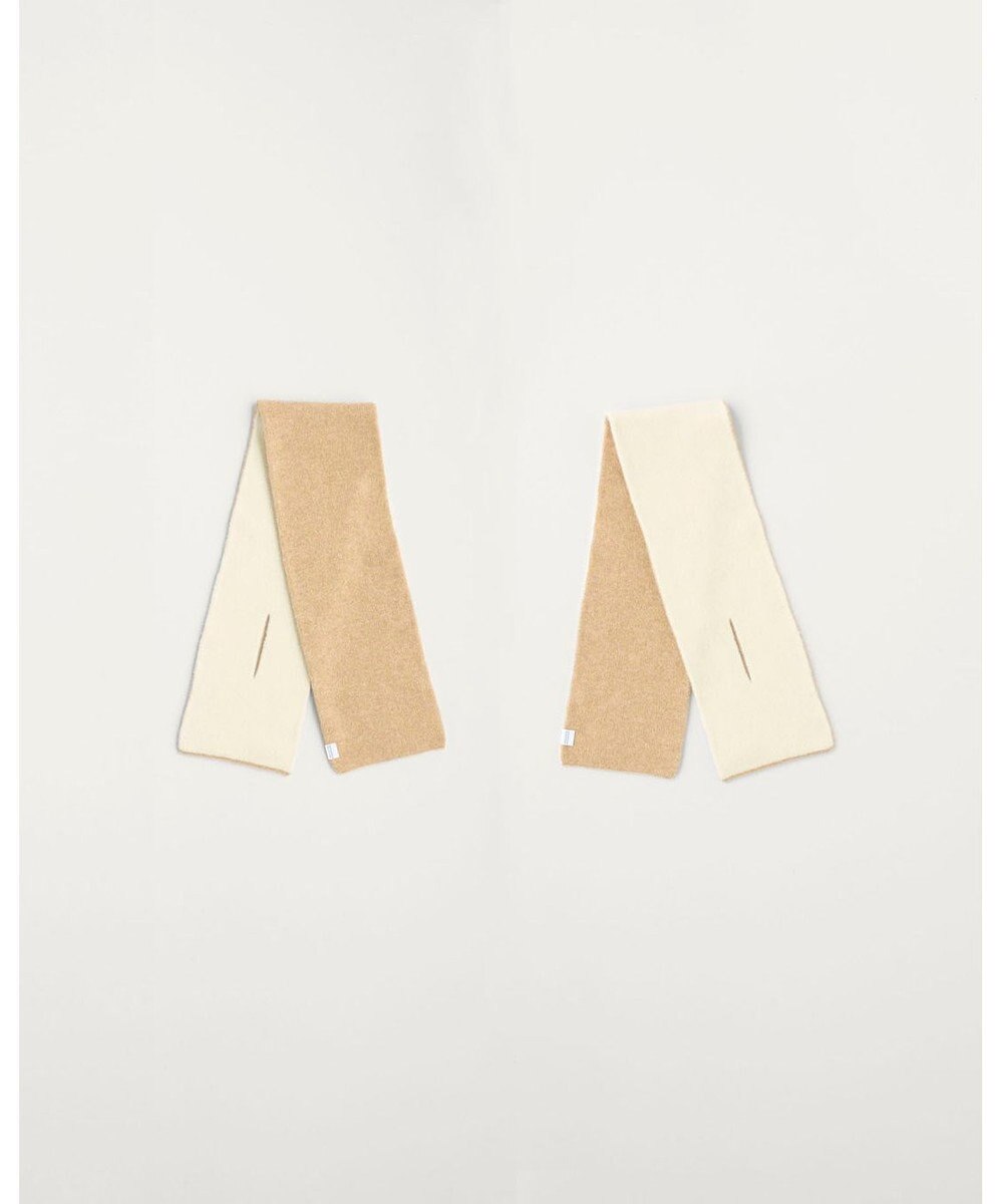 MOONBAT MACKINTOSH PHILOSOPHY(マッキントッシュ フィロソフィー）【ギフトBOX付】ウール100％ リバーシブル ニット マフラー ユニセックス 日本製 