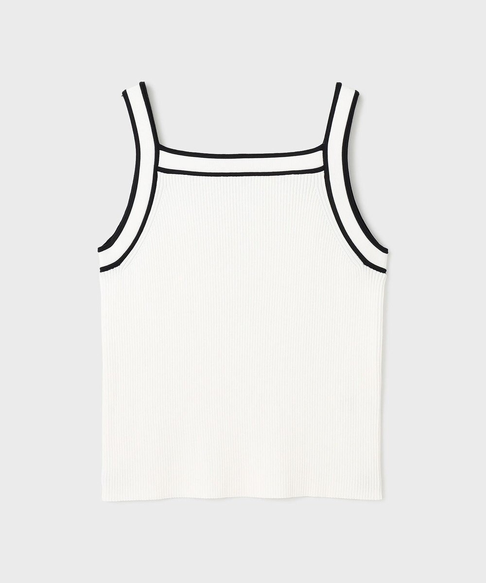 GRACE CONTINENTAL バイカラーリブニットトップ 