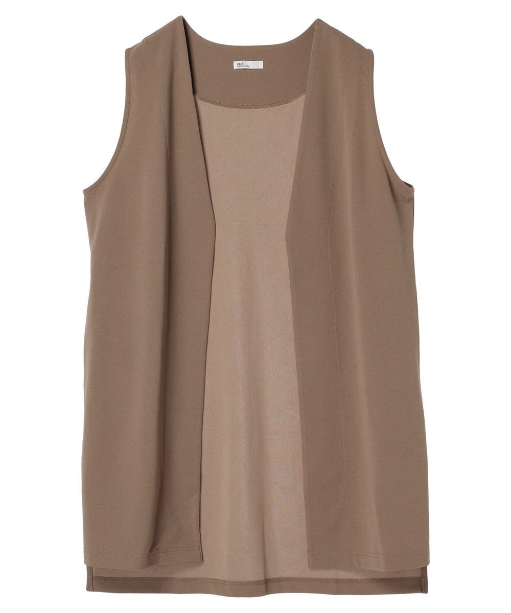 CRAFT STANDARD BOUTIQUE カットジョーゼットベスト 