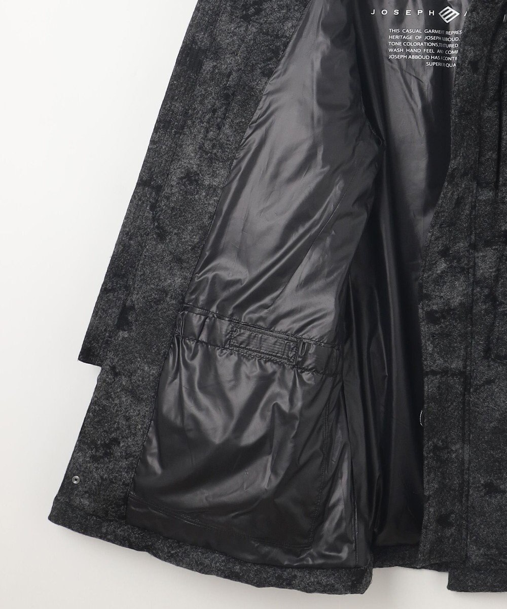 JOSEPH ABBOUD MOUNTAIN 【イタリア素材/ECOファー/9ポケット/ダウン/男女兼用】スライバーカモフラージュ　ダウンコート 