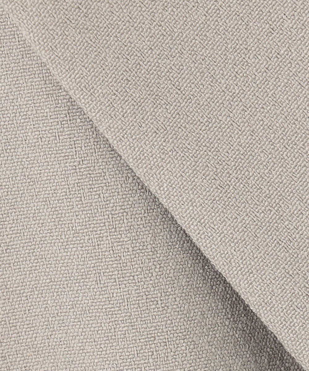 自由区 【洗える】ライトダブルクロス ノーカラーコート 