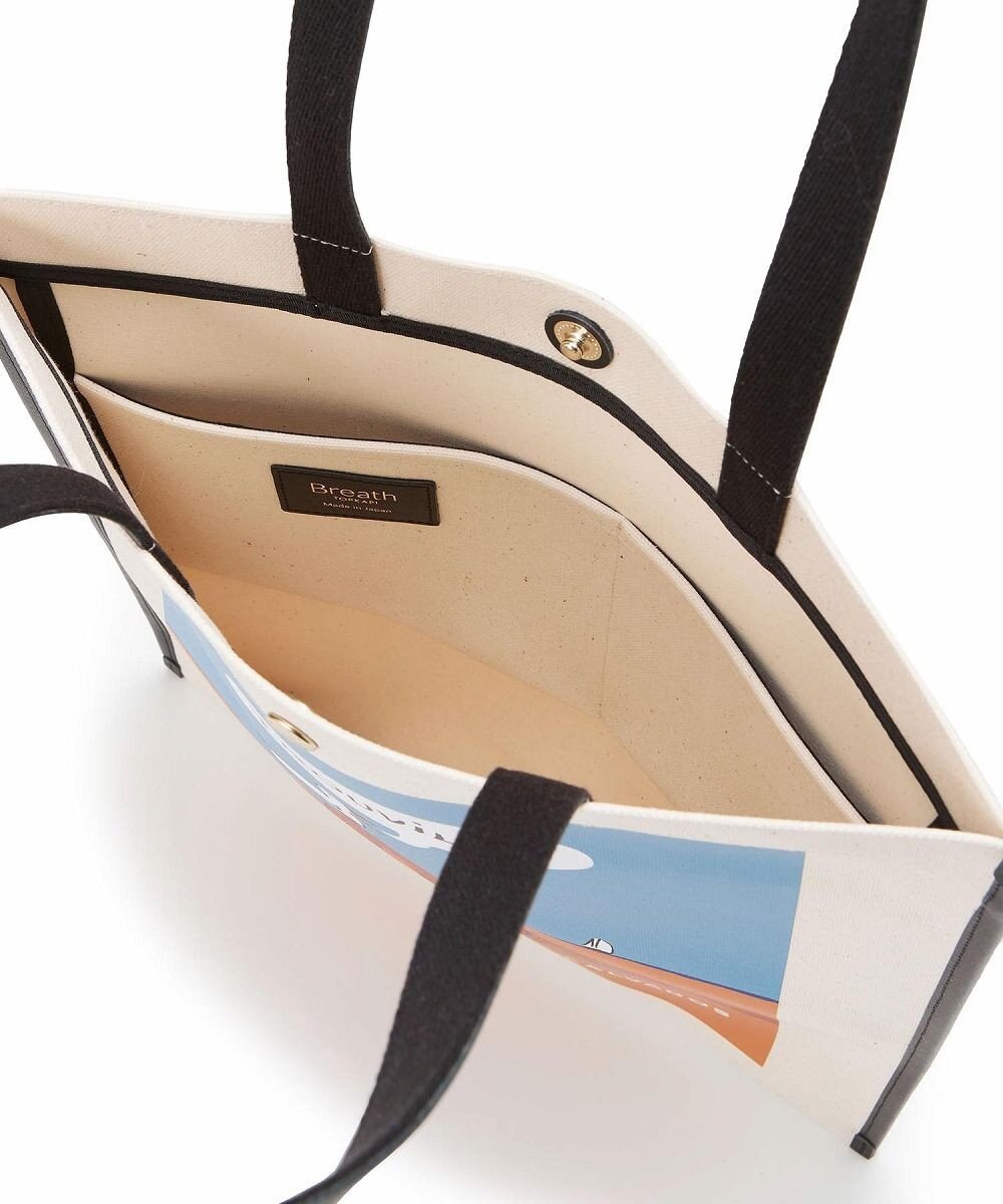 TOPKAPI 【Breath TOPKAPI】サヴィニャック × Breath TOPKAPI アート プリント フラット オーガニックキャンバス トート バッグ 