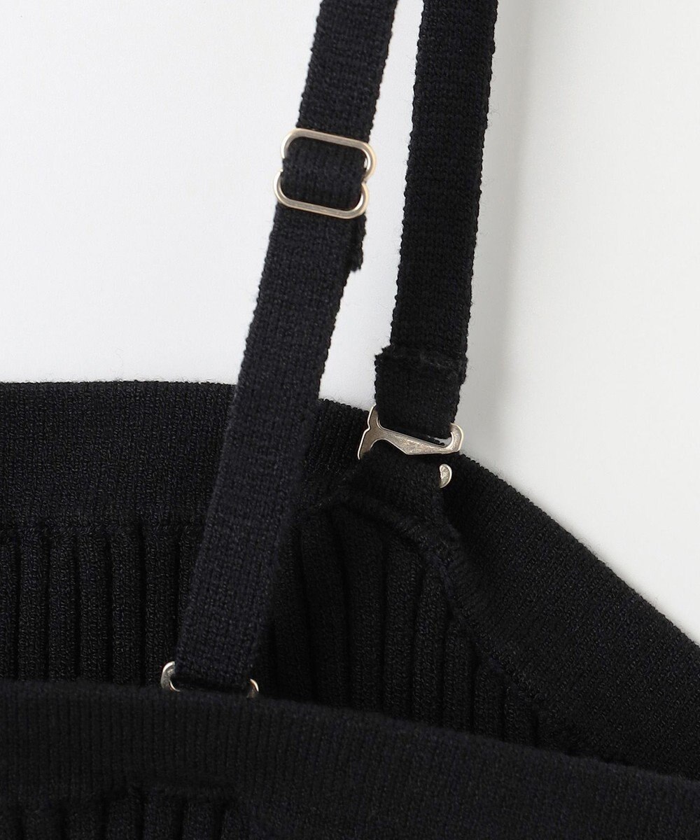 ANY SIS 【洗える】ニットリブ ビスチェ 