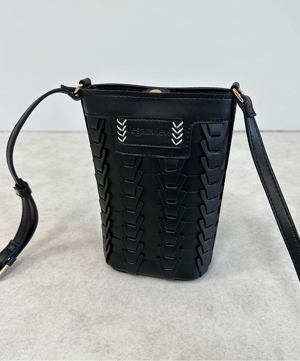 LA BAGAGERIE 【veganview】v piece mesh mini shoulder bag 