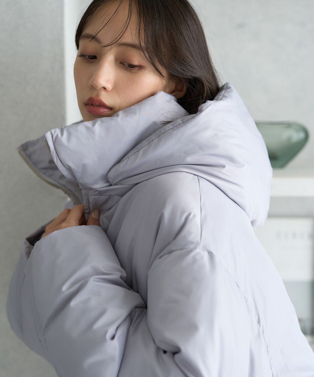 earth music&ecology 2wayパファー ショートブルゾン 