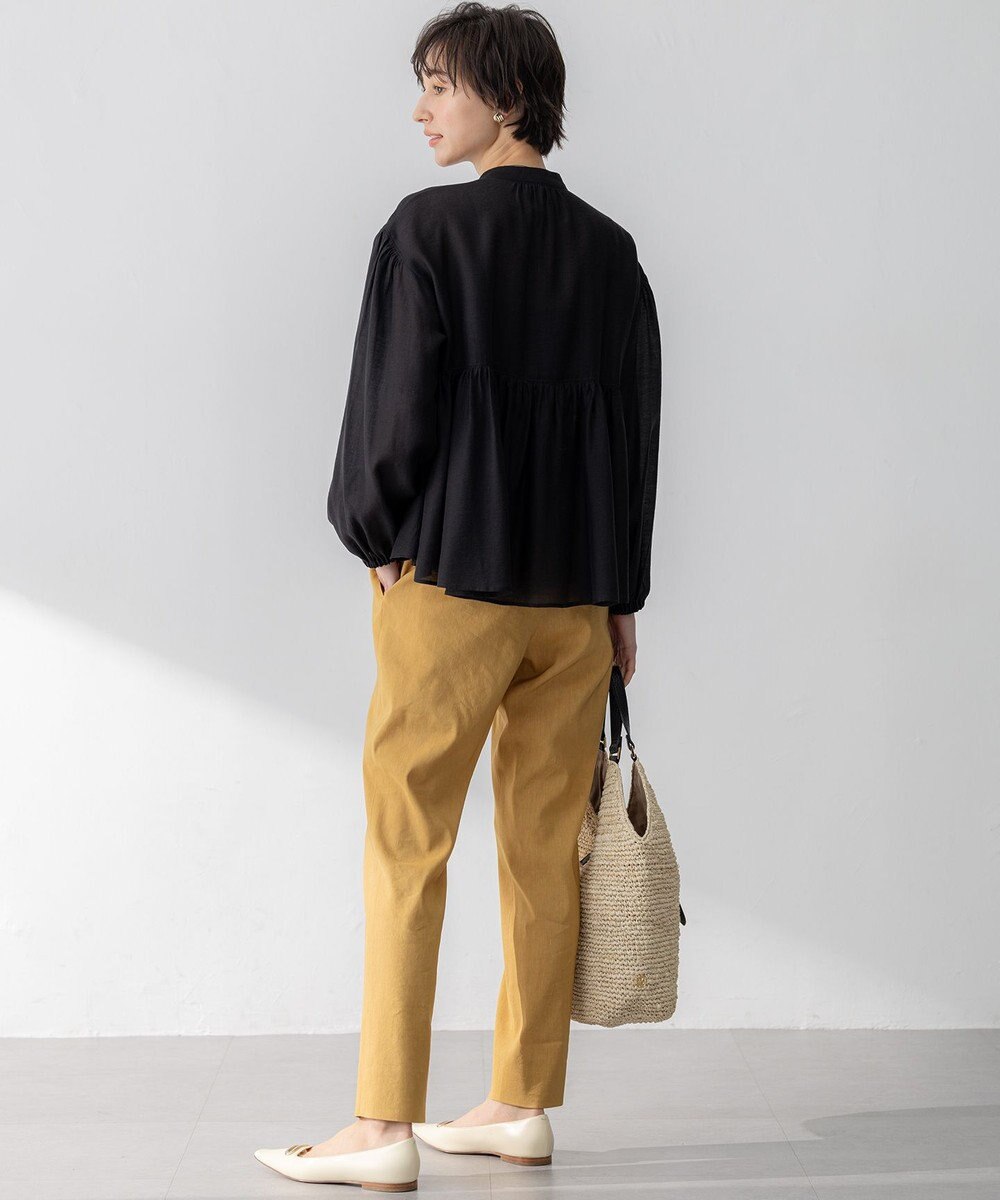 23区 【WEB&一部店舗限定カラーあり】ソフトオーガンジー ボリューム ブラウス 