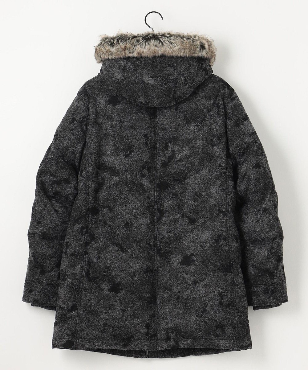 JOSEPH ABBOUD MOUNTAIN 【イタリア素材/ECOファー/9ポケット/ダウン/男女兼用】スライバーカモフラージュ　ダウンコート 