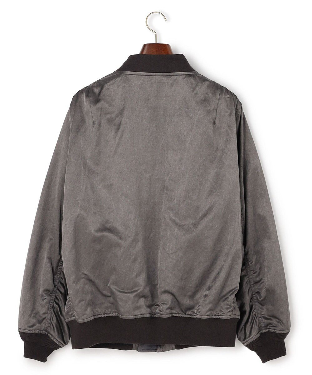 J.PRESS MEN 【J.PRESS ORIGINALS】Bleach Viscose Cotton Satin Flight Jacket / Japan Made 