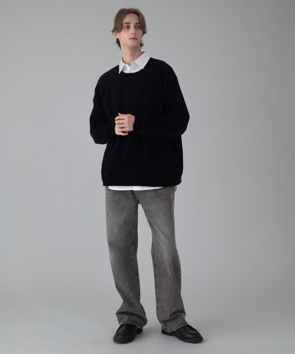 WEGO 【ユニセックス着用ITEM/MLサイズ展開】ベロアモールプルオーバー 