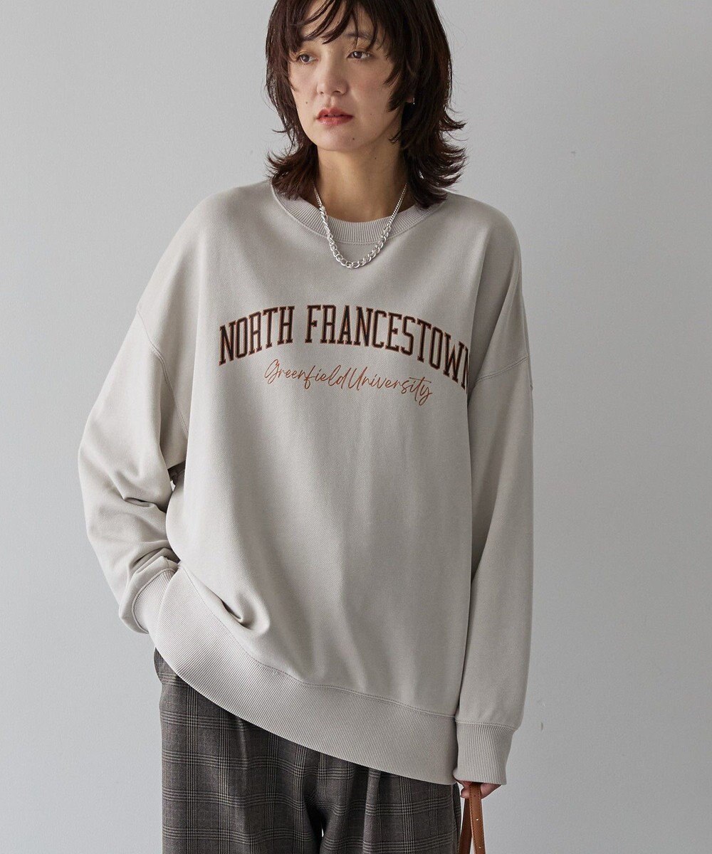 AMERICAN HOLIC 手書き風カレッジロゴ裏毛プルオーバー 