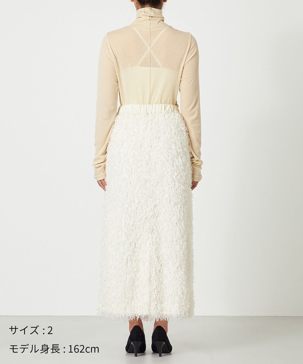 NAVE 【Nave・洗える】フェザーフリンジ スカート 