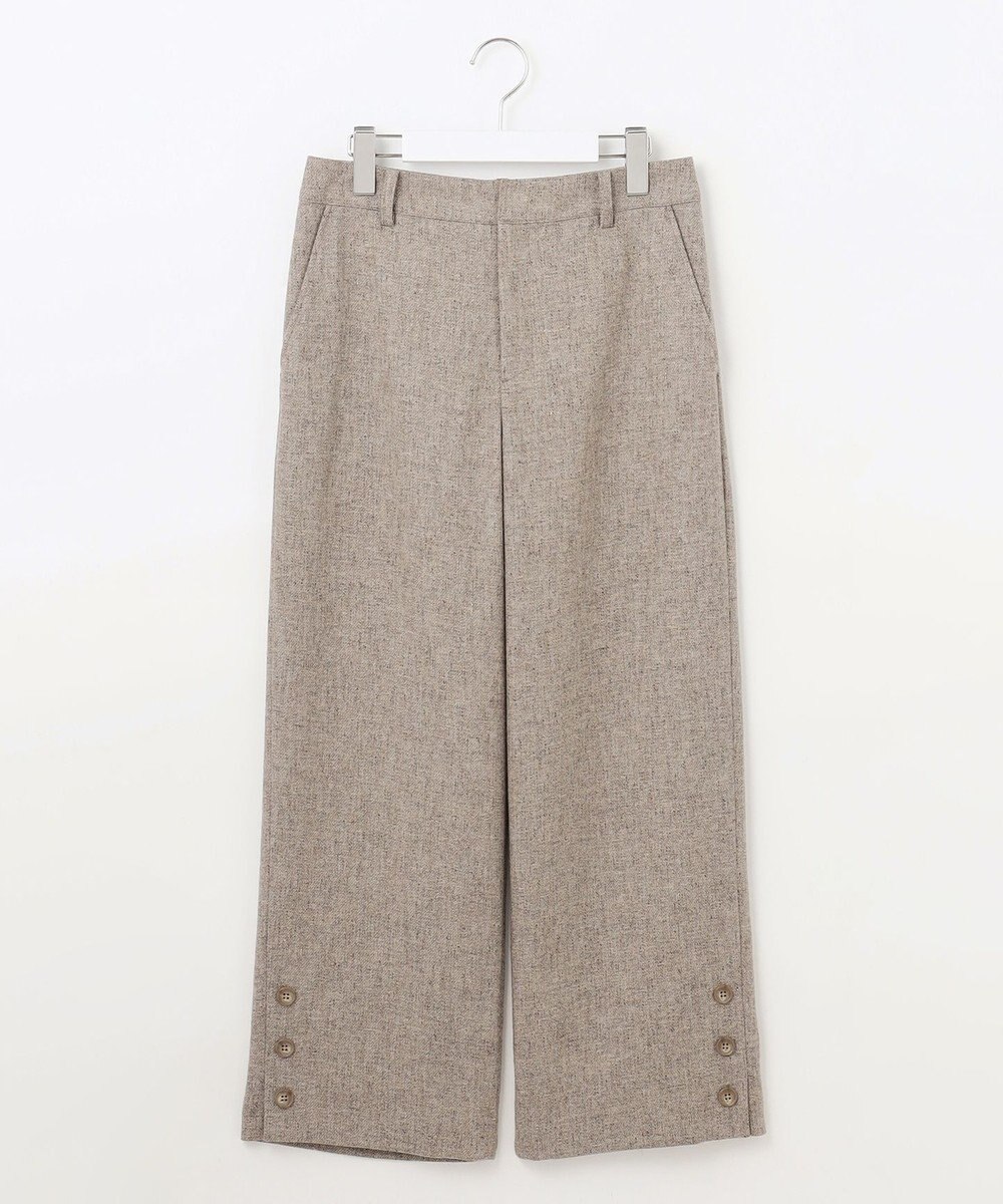 J.PRESS LADIES T/W シャブレーツイル セミワイド パンツ 