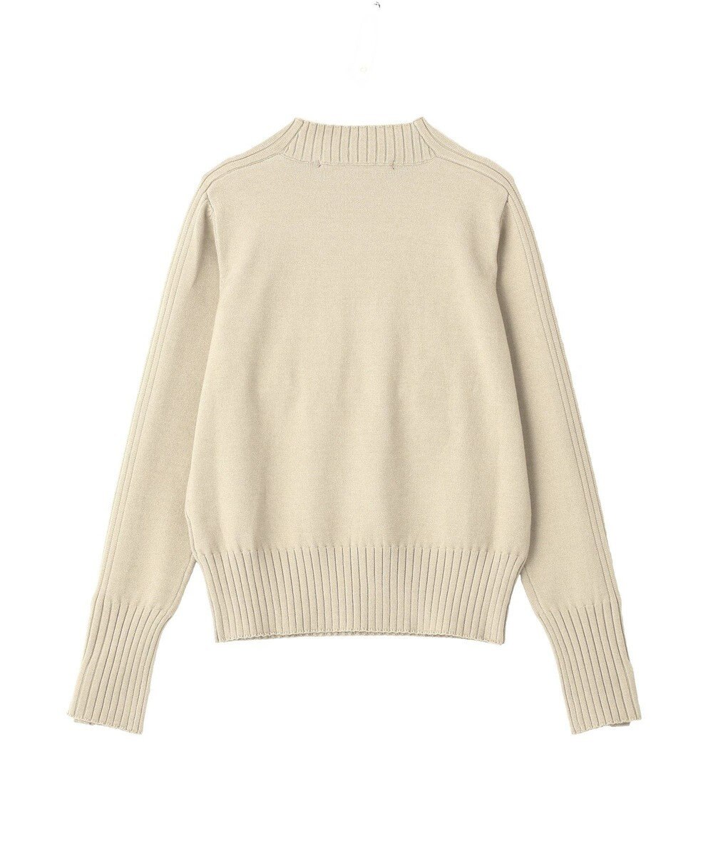YECCA VECCA 袖口釦リブMIXニット 
