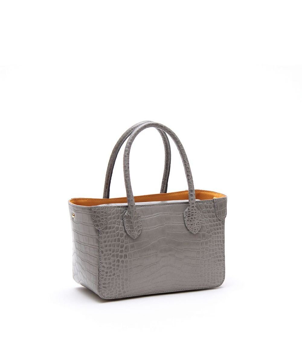 A.D.M.J. 【牛革】クロコ型押し ザ・ビーDカン付ミニトート 