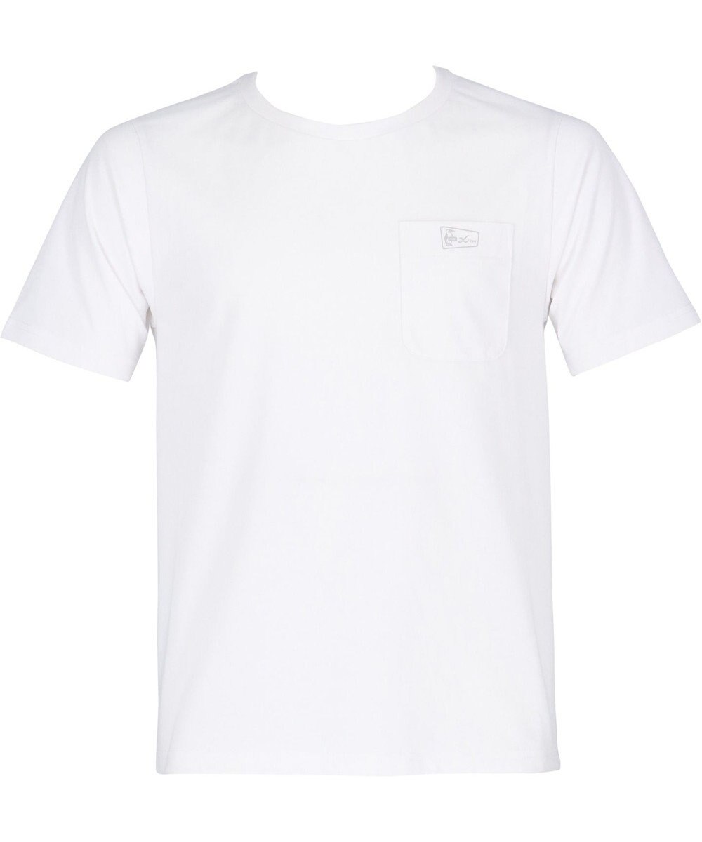 CW-X 【MEN】【CHUMS (チャムス)コラボ】 CW-X アウタートップス 半袖 3分袖 バックメッシュTシャツ Uネック 背中部分メッシュ素材切り替え メンズ LNO550 /ワコール 