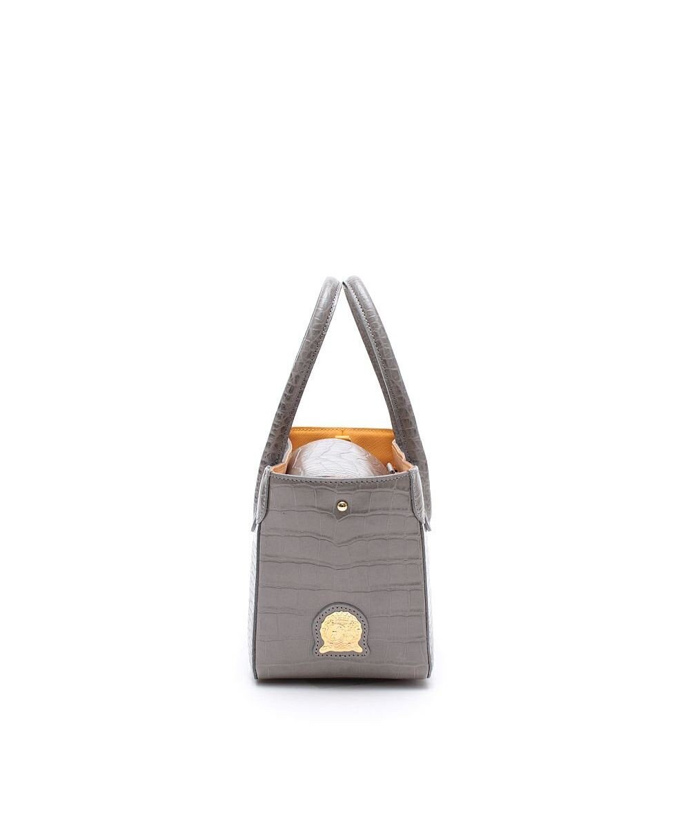 A.D.M.J. 【牛革】クロコ型押し ザ・ビーDカン付ミニトート 