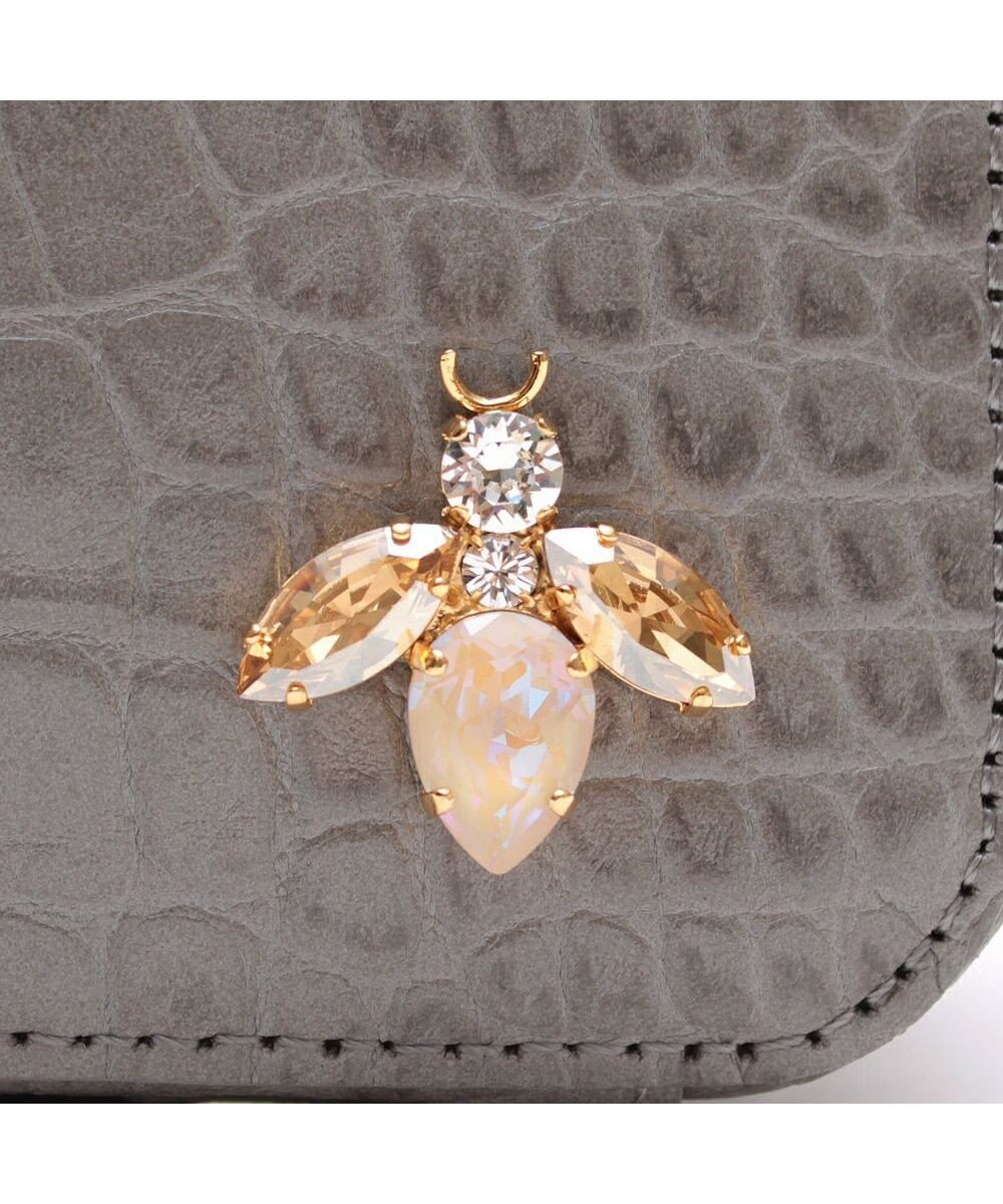 A.D.M.J. 【牛革】クロコ型押し ザ・ビーDカン付ミニトート 