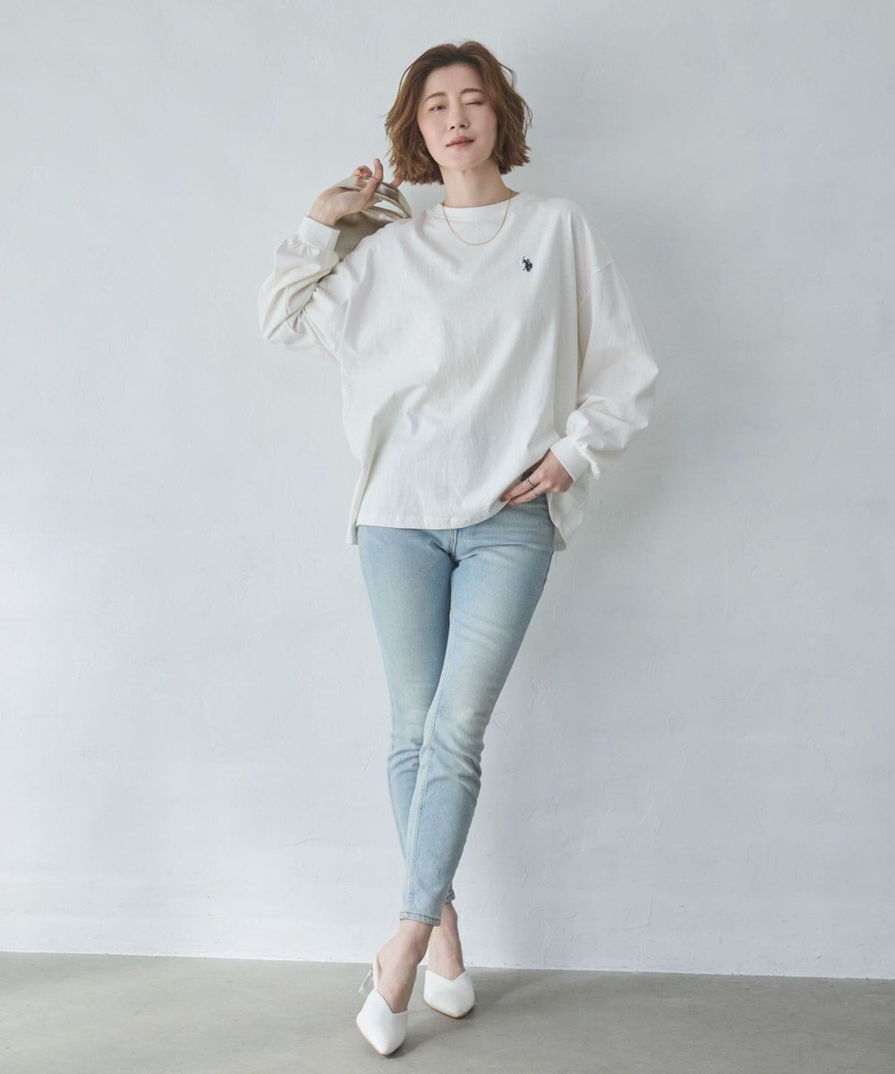 WEGO 【大好評により再入荷！】USPOLOだぼそでカラーロンT 