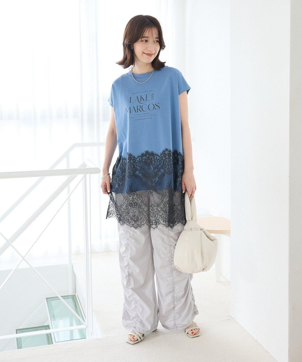 Green Parks ・ＳＵＧＡＲ　ＳＰＯＯＮ　配色ｓｔギャザーパンツ 