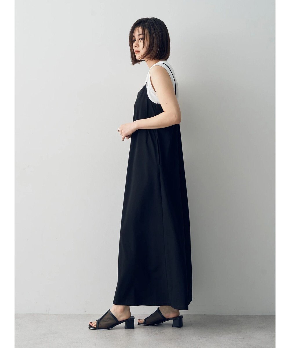 YECCA VECCA 【2点SET】シアーシャツ×Aラインキャミワンピース 