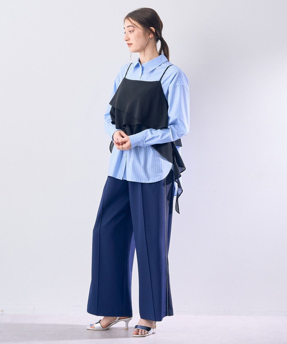 YECCA VECCA アシメラッフルオーバーキャミ 