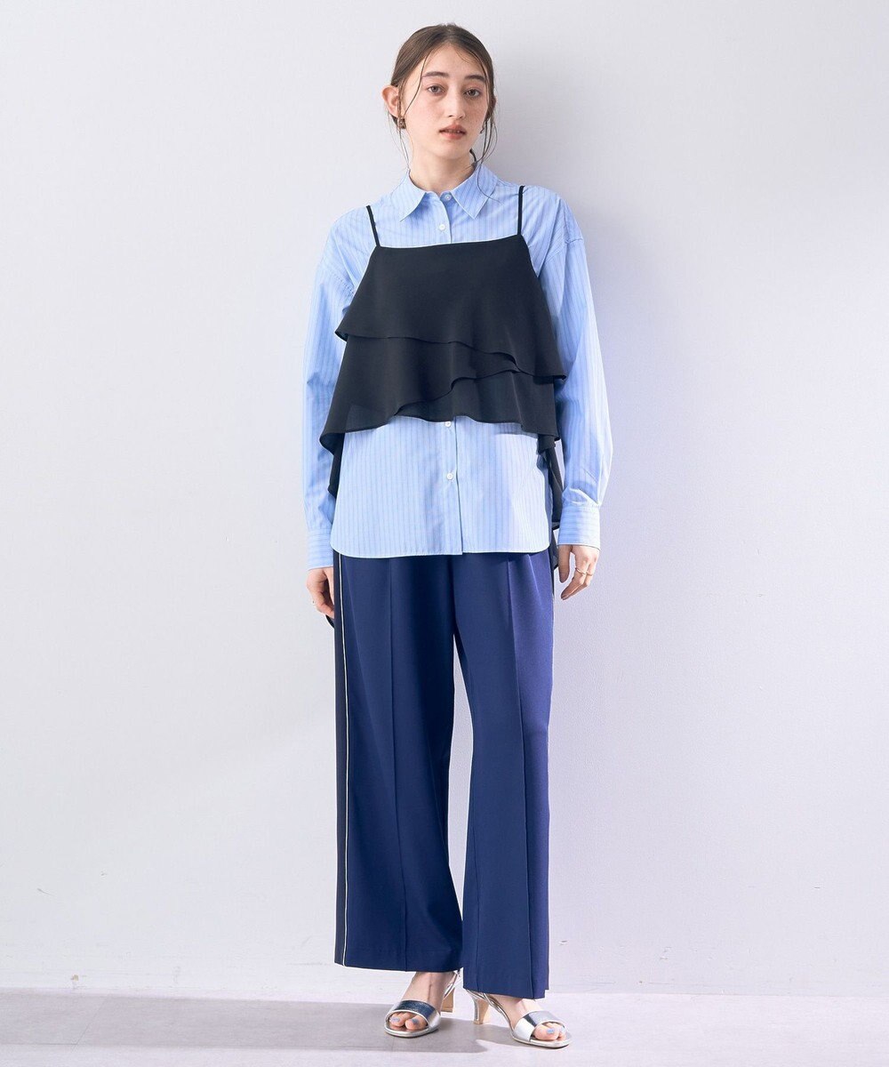 YECCA VECCA アシメラッフルオーバーキャミ 