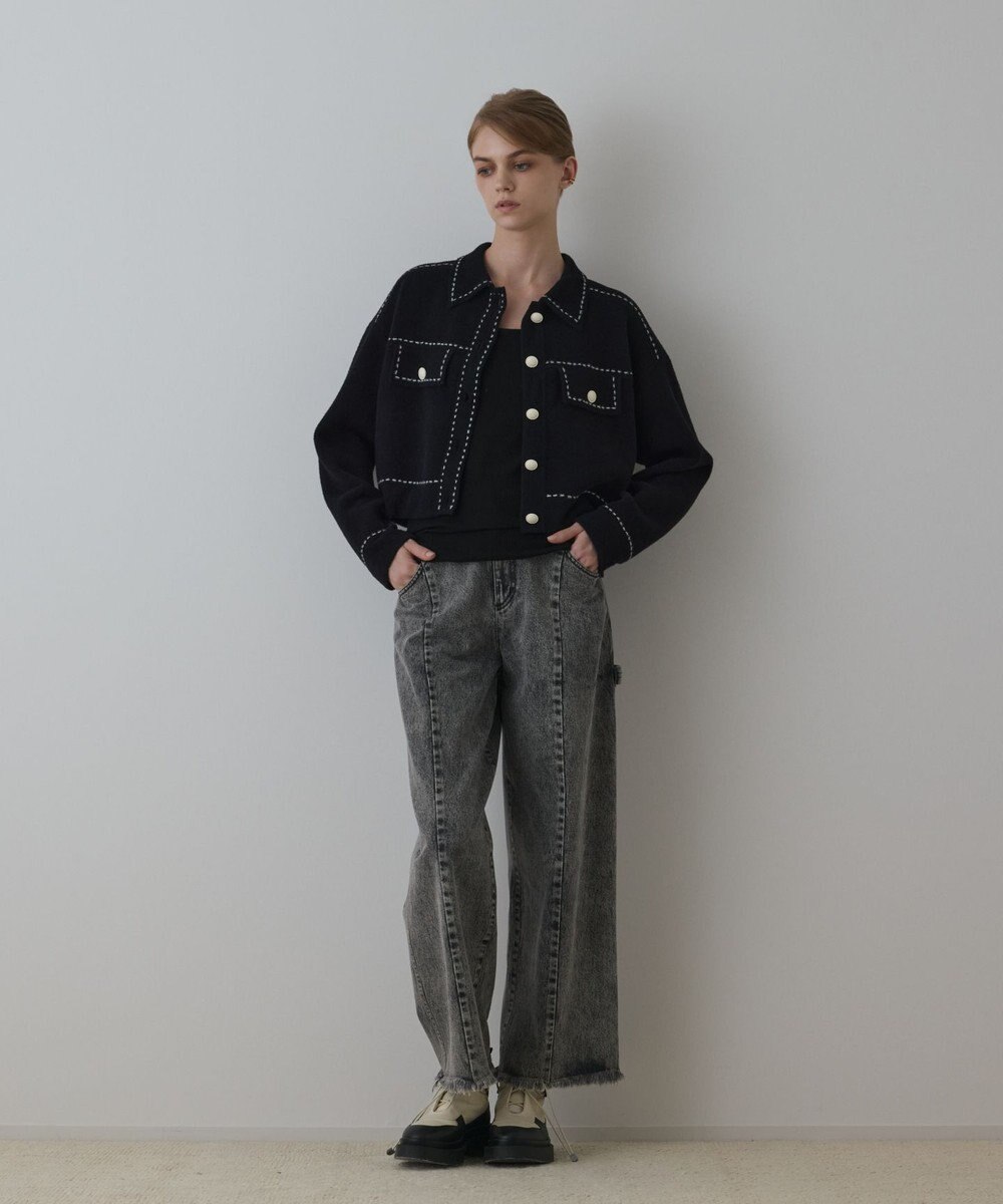 GRACE CONTINENTAL カーブデニムパンツ 