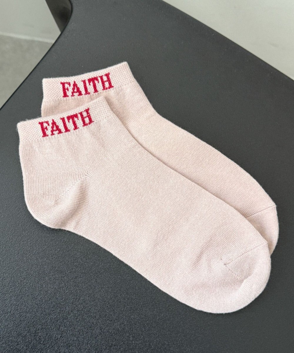 WEGO FAITHロゴショートソックス 