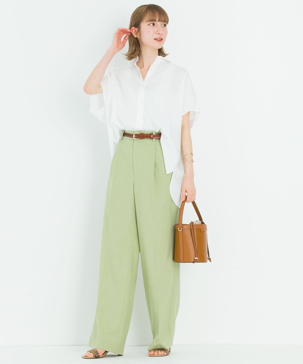 洗える トロピカルレーヨンストレッチ ワイドパンツ 番号2h29 23区ファッション通販 公式通販 オンワード クローゼット