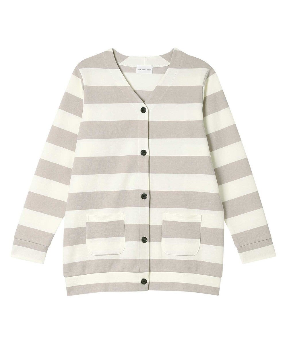 une nana cool ビッグボーダーカーディガン 