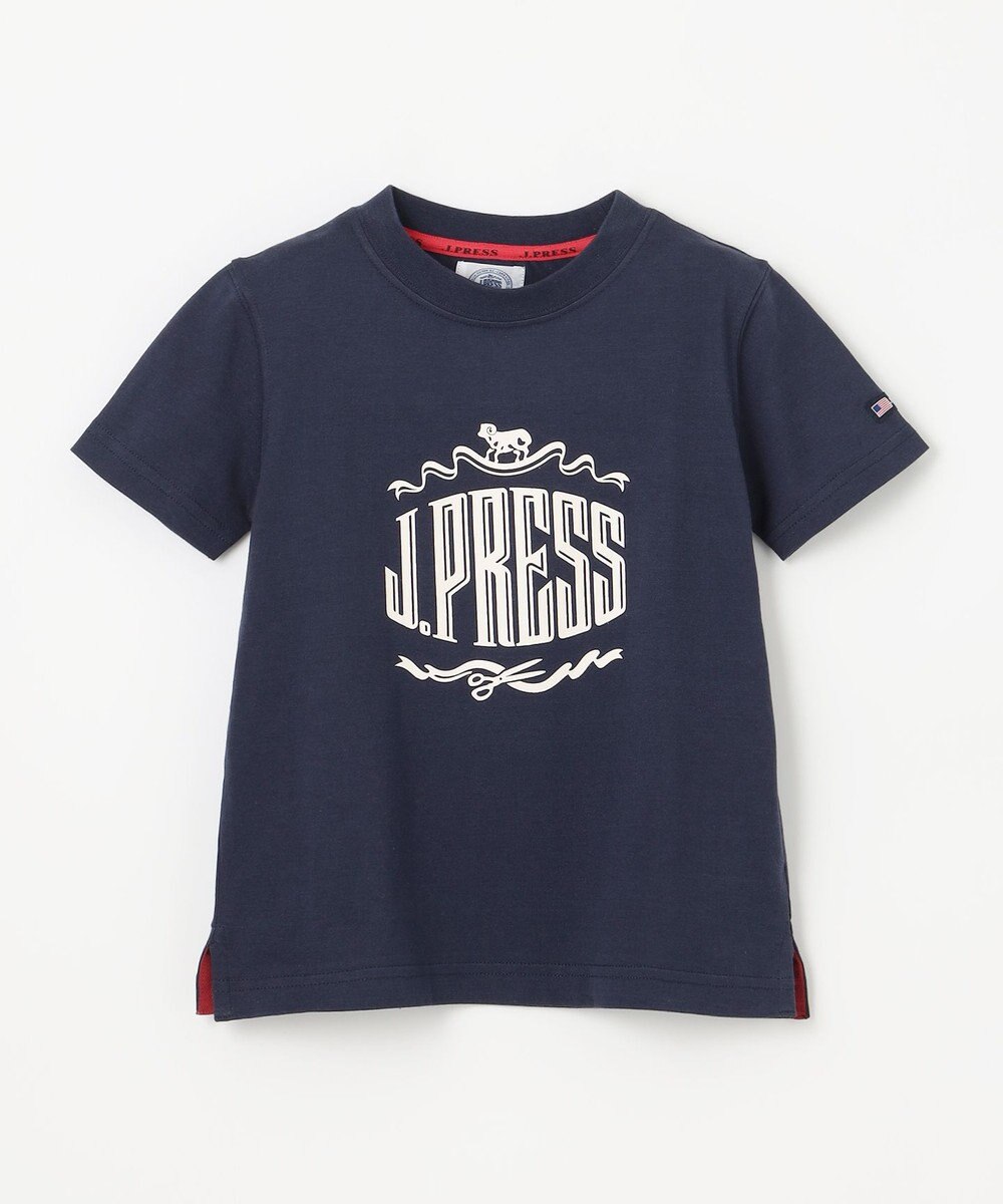 J.PRESS KIDS  【90-130cm】 50/2天竺ロゴＴシャツ 