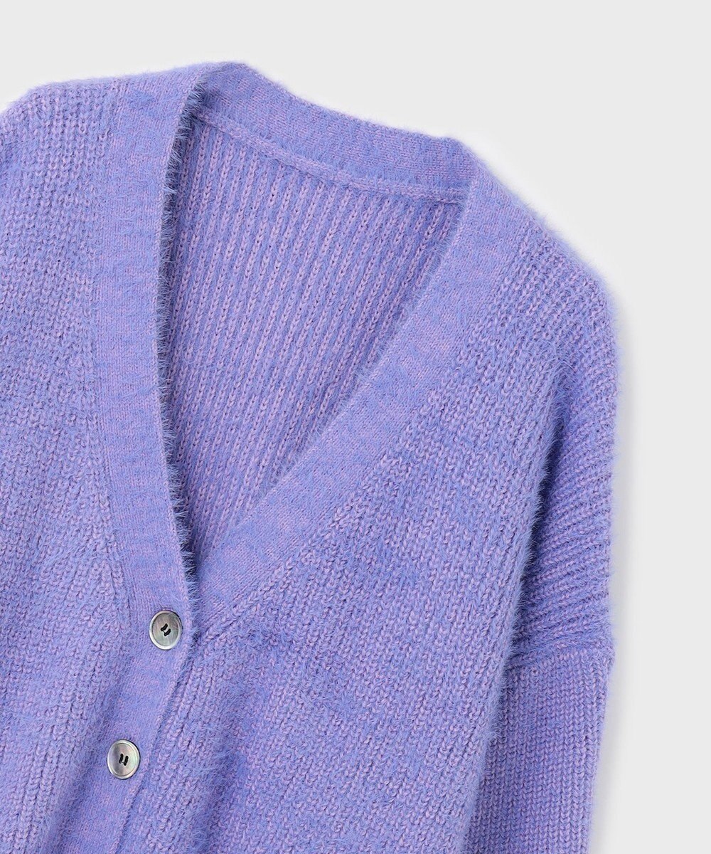 GRACE CONTINENTAL フェザールーズニットカーディガン 