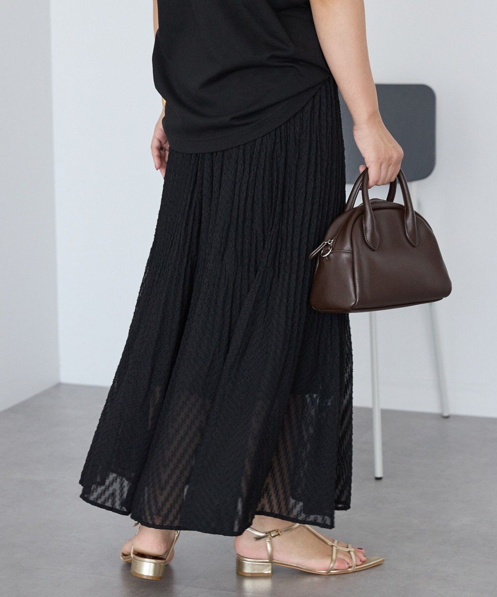 AMERICAN HOLIC カットジャガードプリーツスカート 