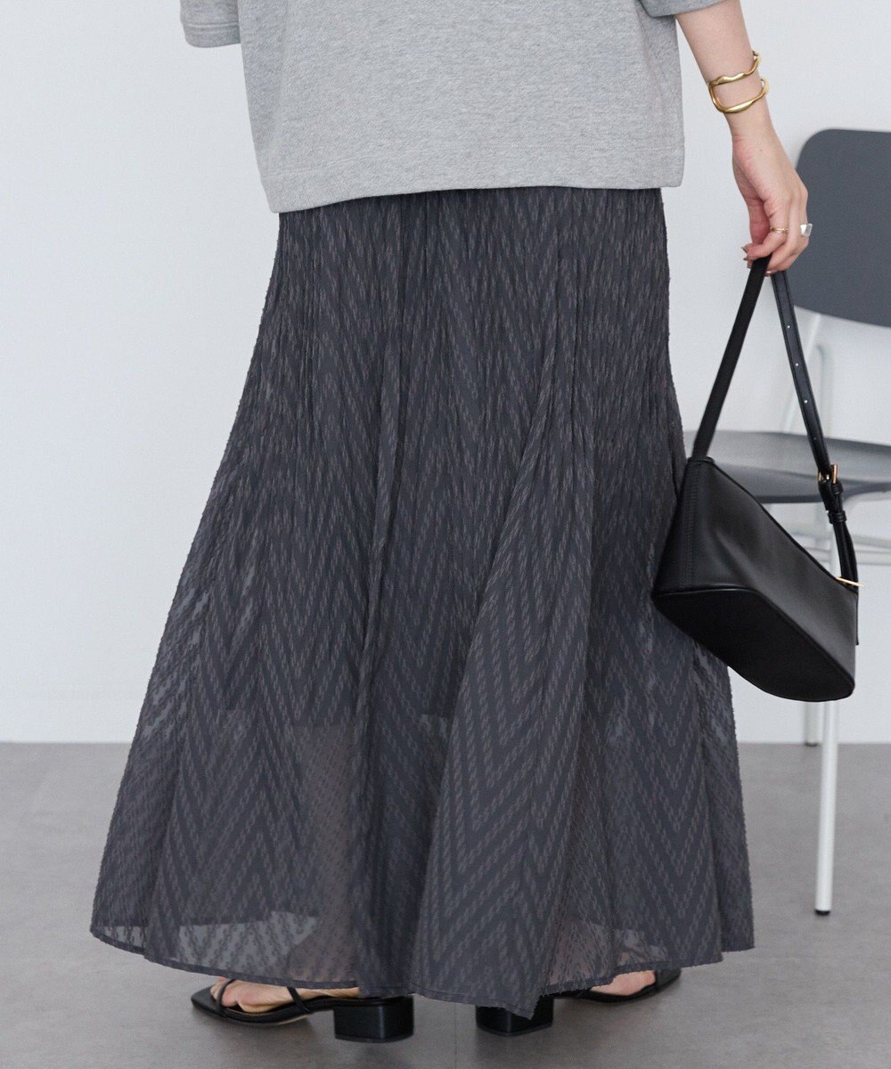 AMERICAN HOLIC カットジャガードプリーツスカート 