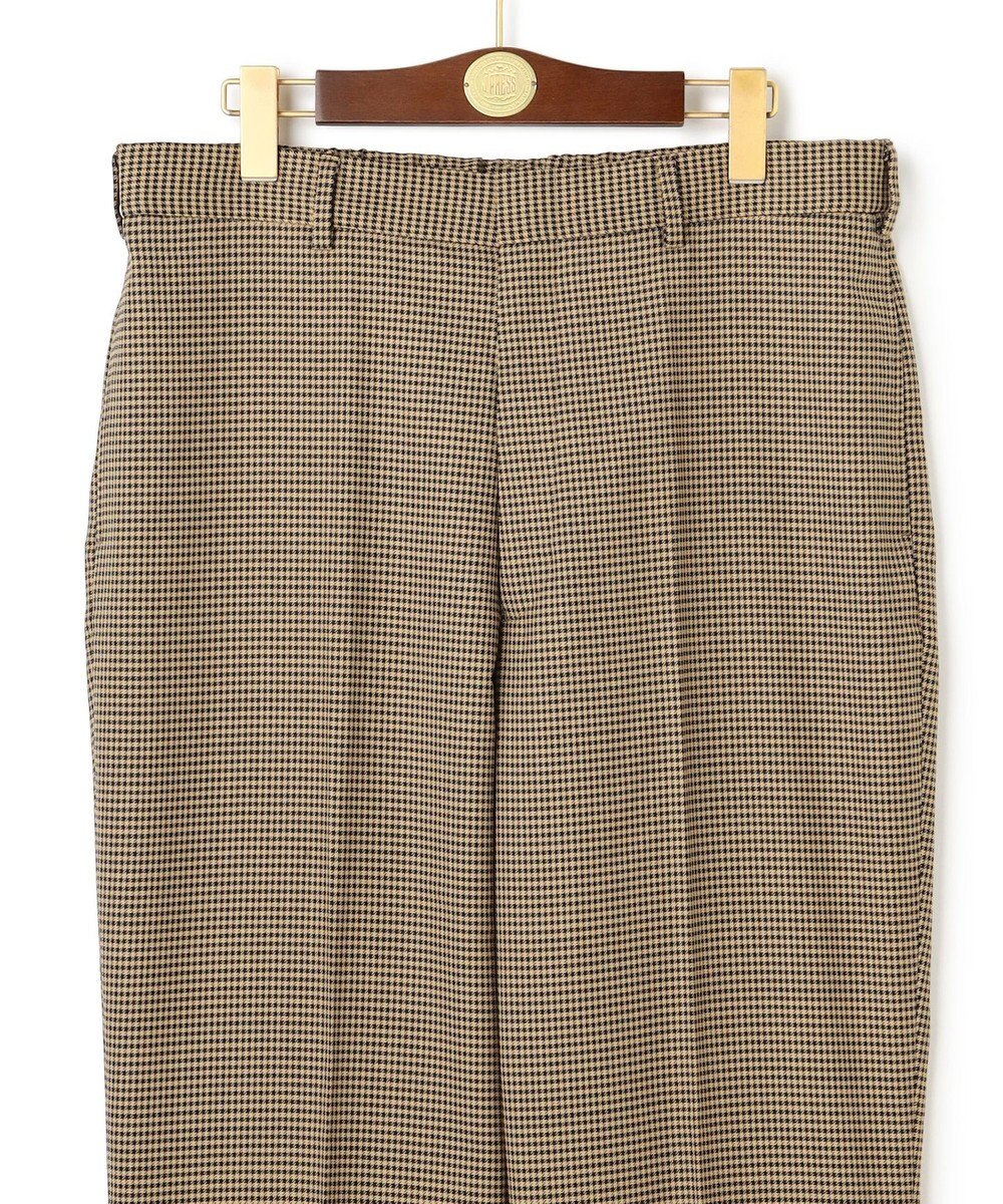 J.PRESS MEN 【J.PRESS ORIGINALS】Wool Polyester Gun Club Check Spindle New Piped Stem Slacks 