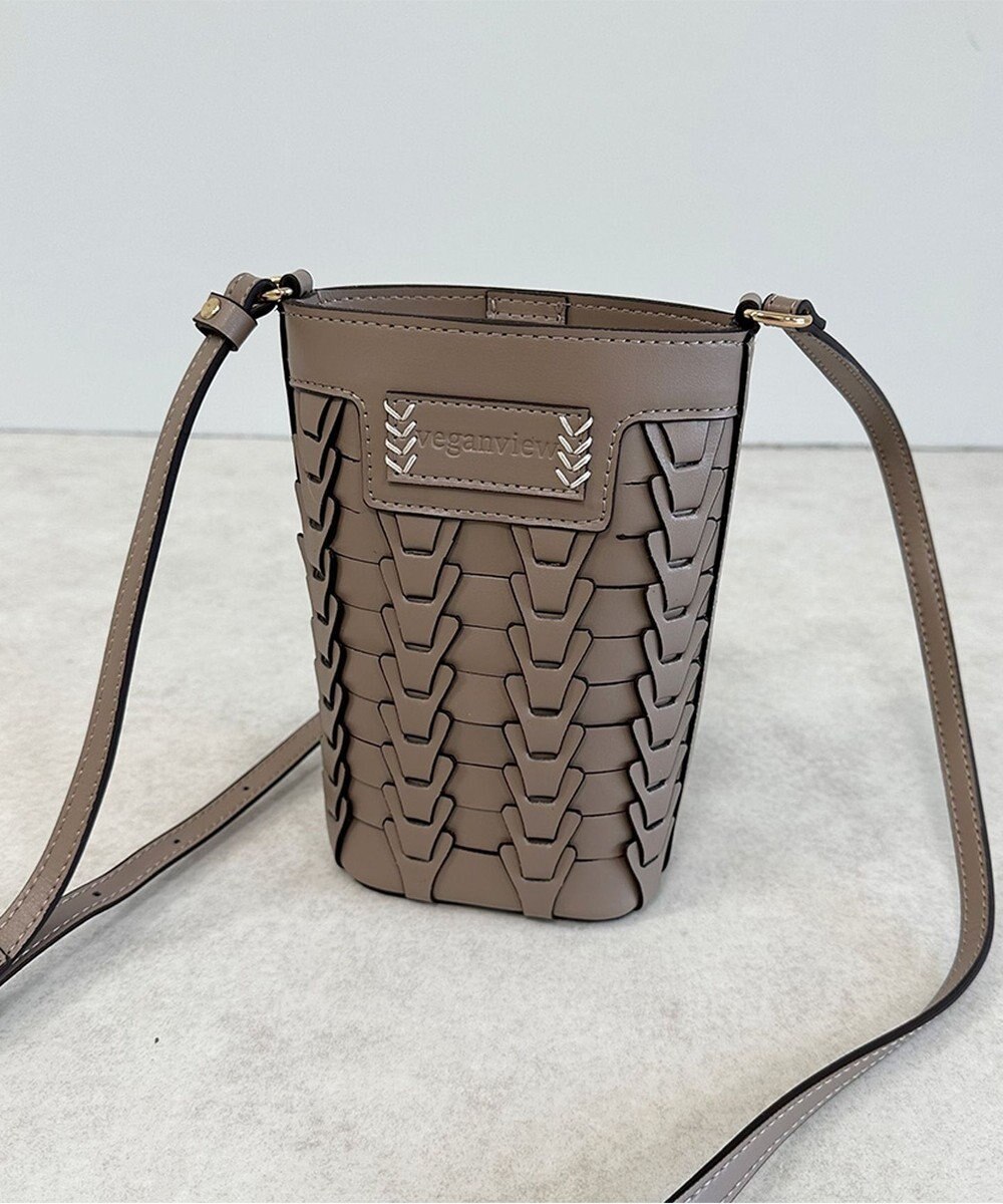 LA BAGAGERIE 【veganview】v piece mesh mini shoulder bag 
