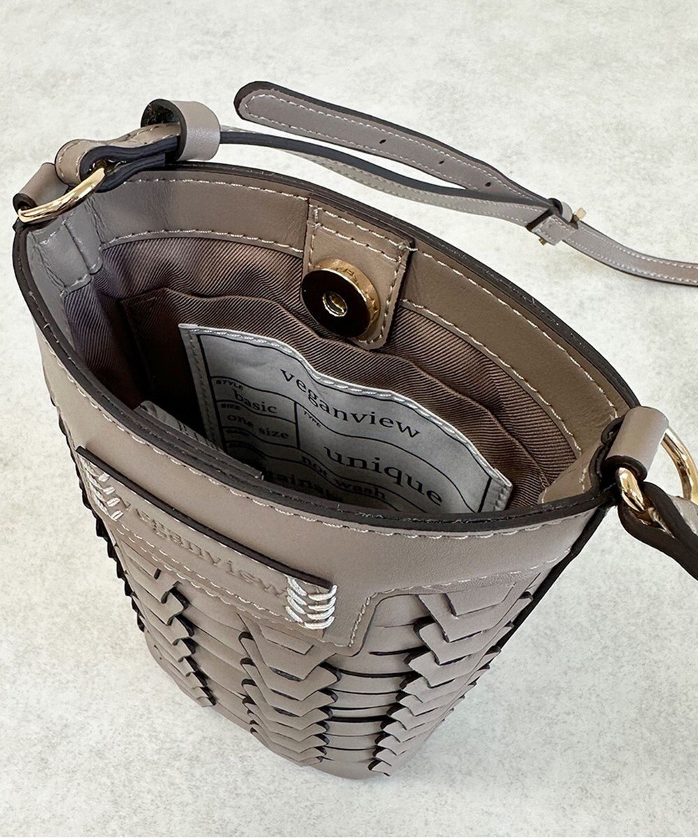 LA BAGAGERIE 【veganview】v piece mesh mini shoulder bag 