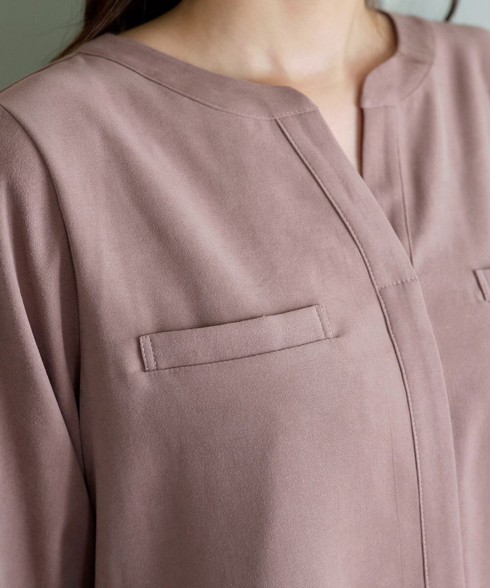 Tiaclasse L 【洗える】スエード調チュニック 