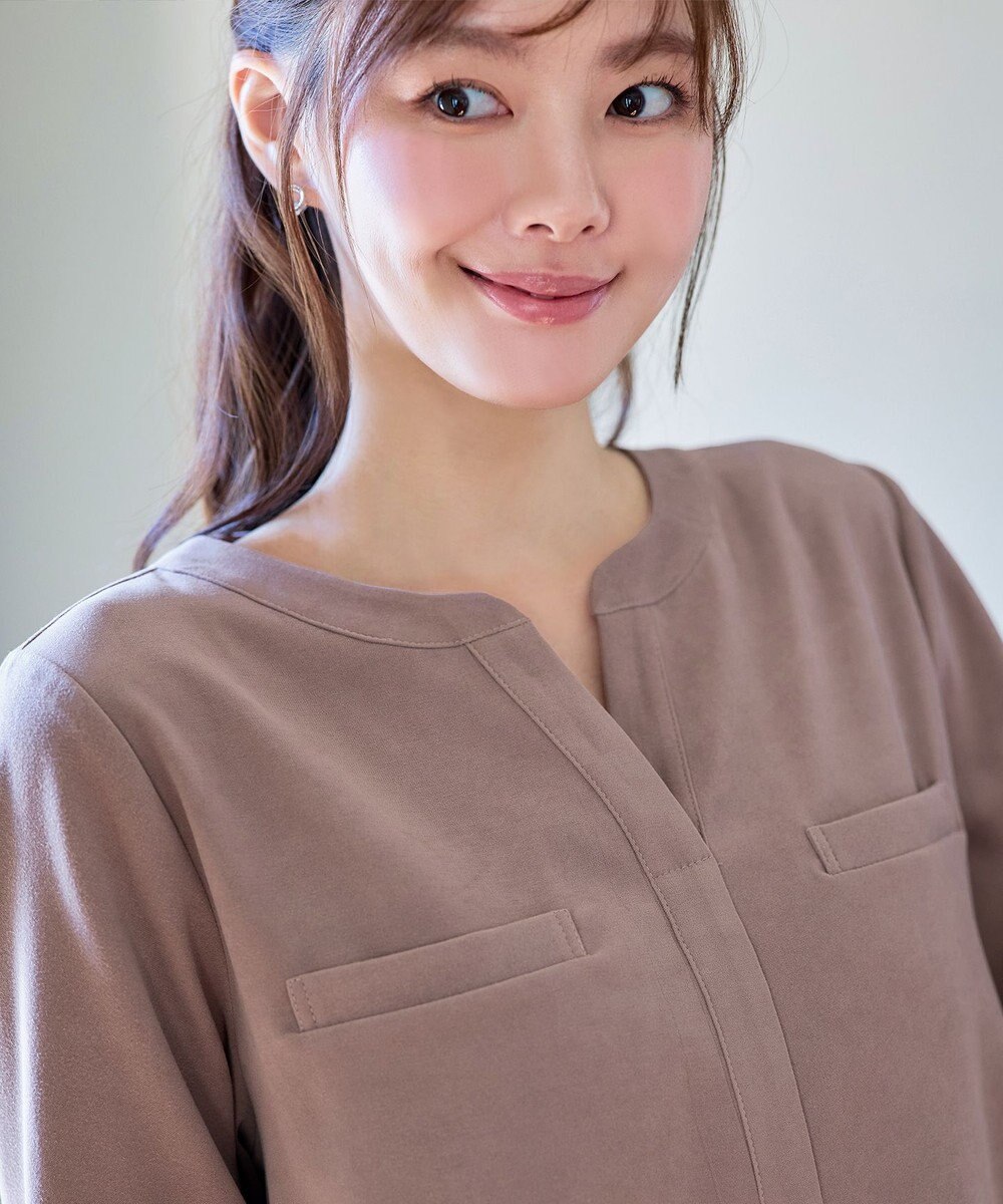 Tiaclasse L 【洗える】スエード調チュニック 