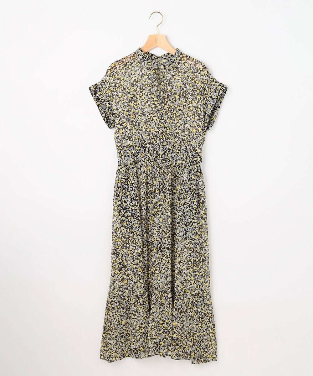 組曲 【先行予約】インプレッションフラワープリント フレアワンピース 