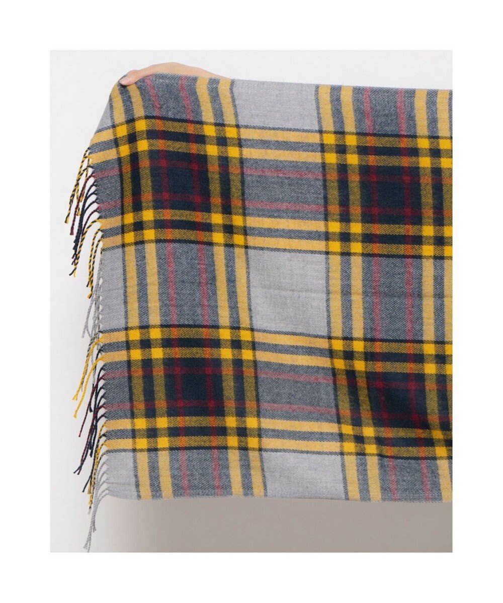 UNBILLION カシュネ cache nez / ウール混チェックストール 