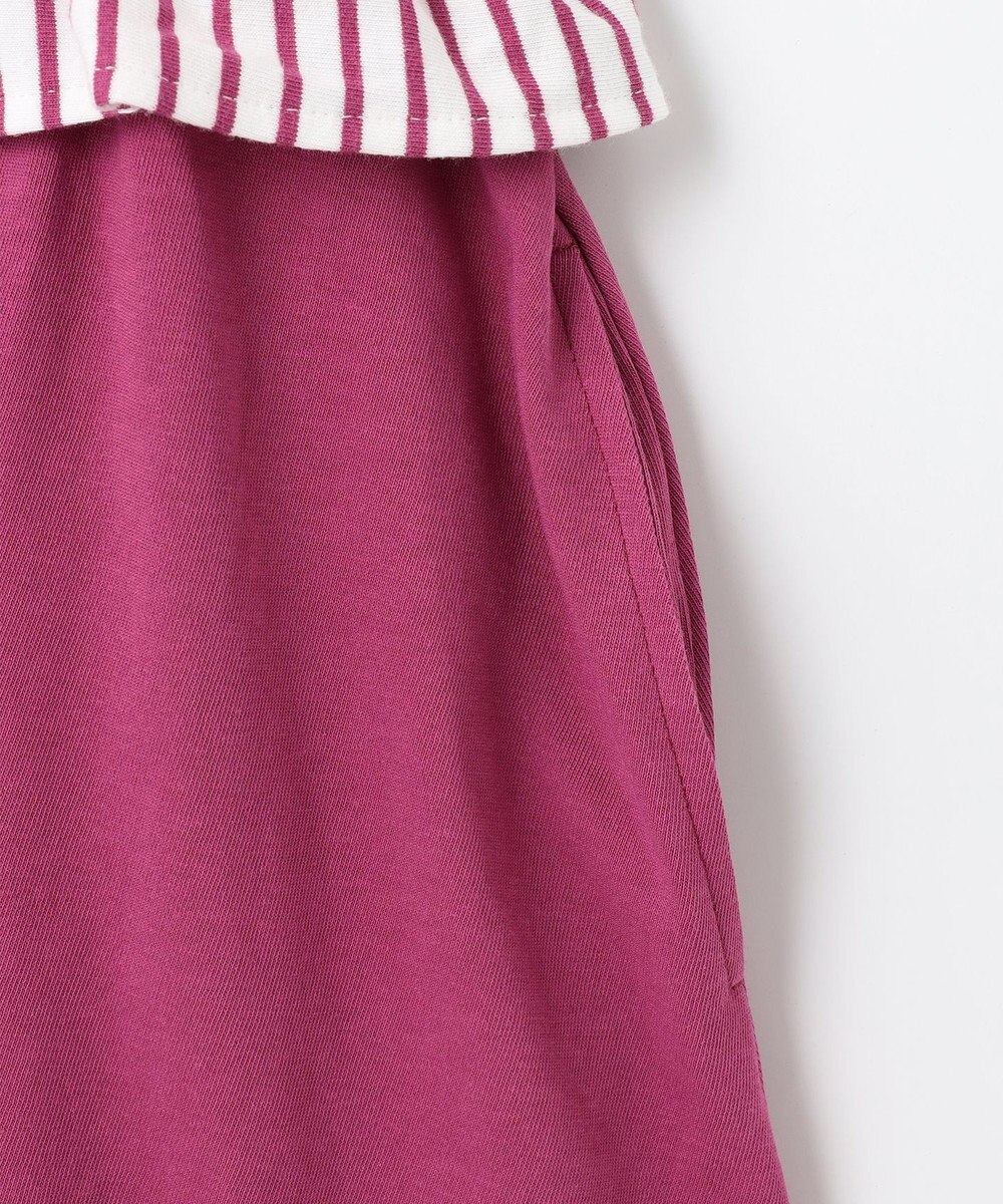 組曲 KIDS 【150-160㎝】マリンボーダー ワンピース 