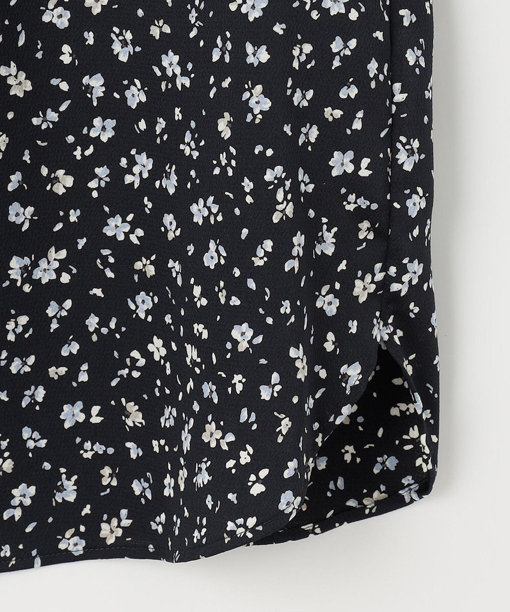 J.PRESS LADIES L 【洗える】スパンウェーブフラワープリント ブラウス 