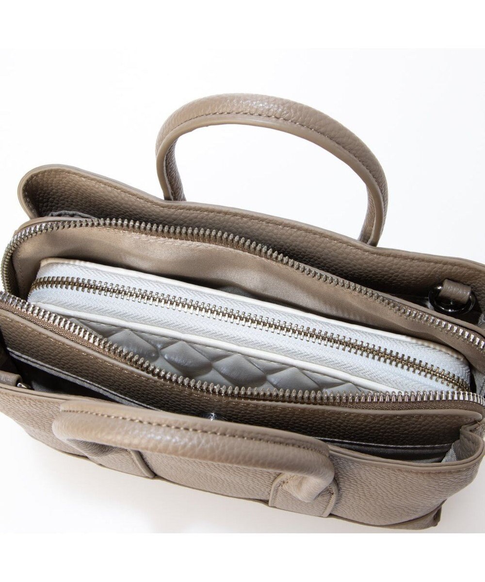 UNBILLION カシュカシュ cachecache / シボフェイクレザー2wayミニバッグ 
