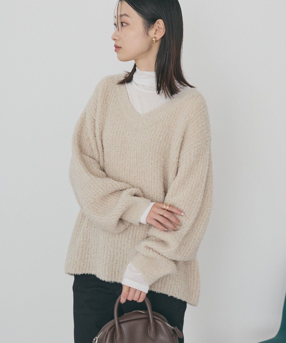 AMERICAN HOLIC ミニシャギーラメニットプルオーバー 