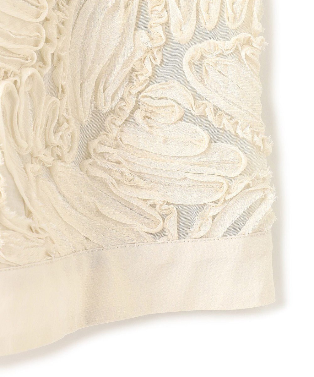 23区 L 【好評につき追加生産/洗える】リボンエンブロイダリー キャミソール 