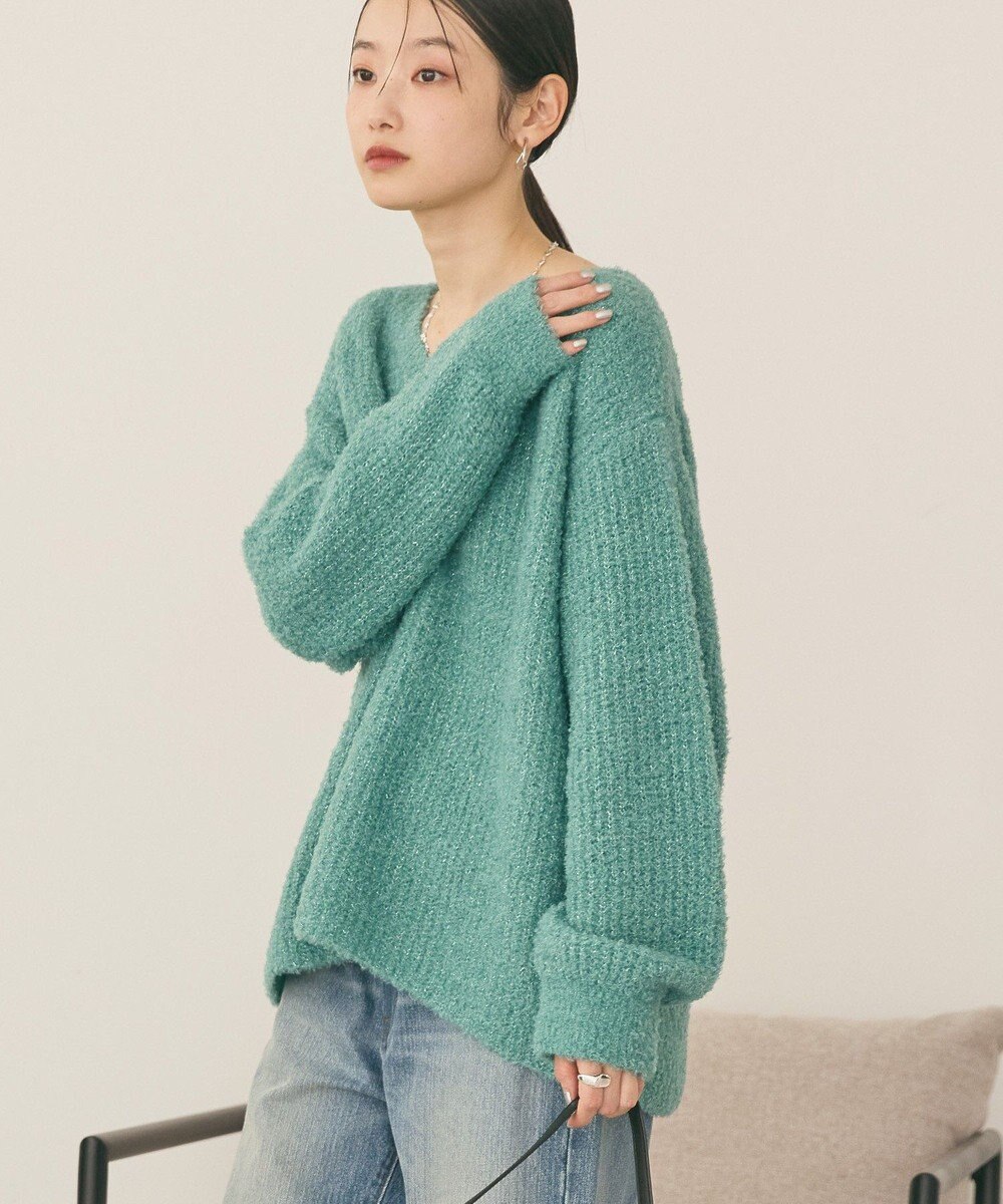 AMERICAN HOLIC ミニシャギーラメニットプルオーバー 